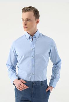 پیراهن مردانه برند دامات تویین ( DAMATTWEEN ) مدل پیراهن یقه دار دکمه ای یقه مستقیم Damat Slim Fit - کدمحصول 218555