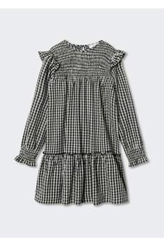 خرید اینترنتی پیراهن روزمره بچه گانه دخترانه سیاه مانگو 37065945 ا Pötikareli Elbise
