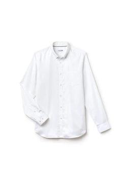خرید اینترنتی پیراهن آستین بلند مردانه طوسی لاکوست CH9623 ا Erkek Beyaz Gömlek CH9623.800