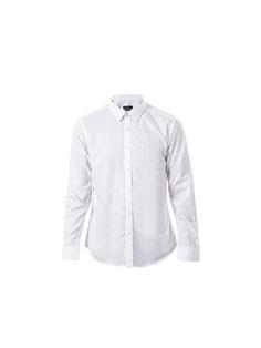 پیراهن اسلیم فیت مردانه نخی کلاسیک مدل 0586 سفید M  سراآلبا