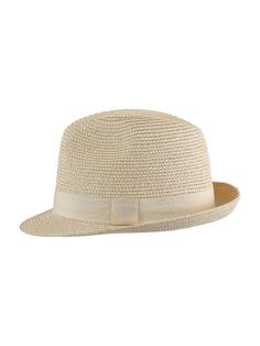 کلاه حصیری مینیسو مدل بریتیش رنگ بژ British Style Simple Panama Straw Hat