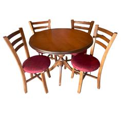 میز و صندلی ناهارخوری ۴ نفره گالری چوب آشنایی مدل ۶۶۱