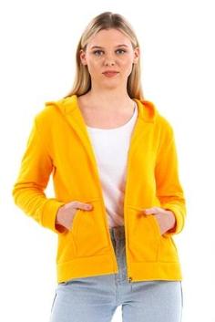 سوییشرت زنانه زرد برند slazenger ST21WK017 ا Sofal I Kadın Polar Sweatshirt Sarı