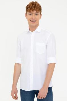 پیراهن مردانه برند پولو ( US POLO ASAN ) مدل پیراهن سفید آستین بلند - کدمحصول 386700