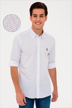 پیراهن مردانه برند پولو ( US POLO ASAN ) مدل پیراهن سفید آستین بلند - کدمحصول 326998