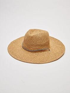 کلاه زنانه بژ السی وایکیکی S27829Z8 ا Hasır Kendinden Desenli Kadın Bucket Şapka