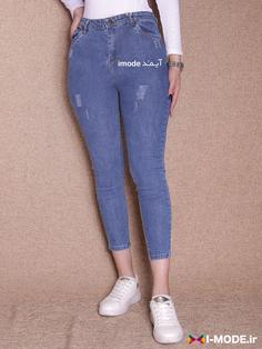 شلوار لی آبی روشن زنانه مدل جدید شلوار جین چسبان زنانه