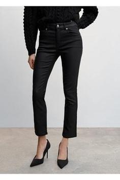 خرید اینترنتی شلوار جین زنانه سیاه مانگو 47030464 ا Jean