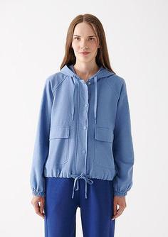سوییشرت زنانه آبی ماوی ترکیه ا Kapüşonlu Mavi Ceket