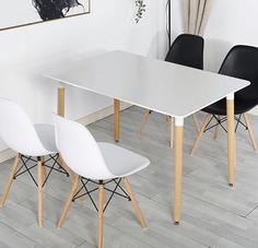 میز و صندلی نهار خوری s120 - سفید / سفید / سفید ا s120 noorsa chair