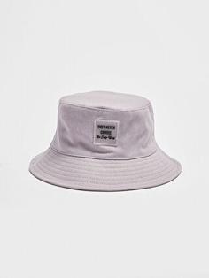 خرید اینترنتی کلاه زنانه بنفش السی وایکیکی W10348Z8 ا Etiket Baskılı Kadın Bucket Şapka