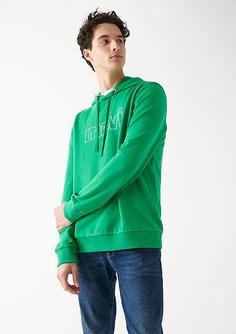خرید اینترنتی هودی مردانه سبز ماوی 065606 ا Logo Baskılı Kapüşonlu Yeşil Sweatshirt