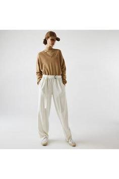 شلوار راحتی زنانه سفید لاکوست HF2492 ا Kadın Beyaz Pantolon