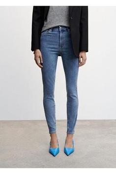 خرید اینترنتی شلوار جین زنانه آبی مانگو 47000155 ا Yüksek Bel Skinny Jean