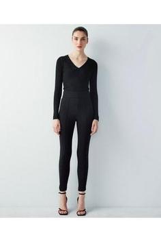 خرید اینترنتی شلوار روزمره زنانه سیاه برند ipekyol IS1230003076 ا Slim Fit Pantolon