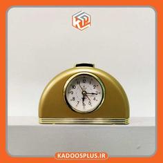 ساعت رومیزی طلایی ES با چاپ اختصاصی