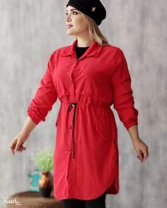 مانتو اسپرت زنانه میکرو مدل مانتو میکرو طرح جیب رنگ قرمز کد 867193