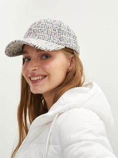 خرید اینترنتی کلاه کپ زنانه سفید السی وایکیکی S20214Z8 ا Desenli Tüvit Kadın Kep Şapka
