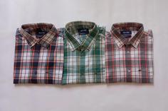 پیراهن مردانه، آستین دار چهارخانه، سایز بزرگ، نخ پنبه مرغوب - سفید، طوسی، قرمز / M