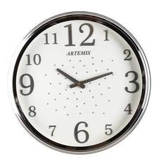 ساعت دیواری آرتمیس مدل 2000 سیلور (نقره ای) صفحه سفید