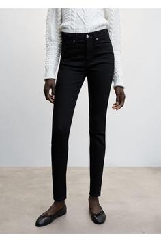 شلوار جین زنانه سیاه مانگو ا Soho Yüksek Bel Skinny Jean