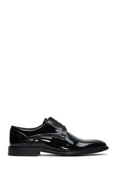 خرید اینترنتی کفش رسمی مردانه سیاه دریمد 22WFD604016 ا Erkek Deri Rugan Klasik Ayakkabı