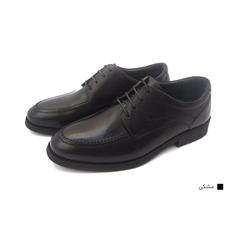 کفش مردانه چرم طبیعی کلاسیک ساعتی مشکی ارسال رایگان با گارانتی