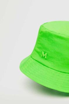 کلاه زنانه طرح دار سبز برند MANGO