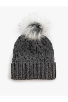 کلاه زمستانی زنانه طوسی کوتون