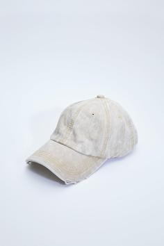 کلاه کپ زنانه سفید برند stradivarius ا Soluk Efektli Şapka