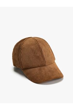 کلاه کپ زنانه قهوه ای کوتون
