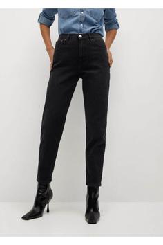شلوار جین زنانه سیاه برند mango ا Kadın Siyah Denim Jean