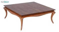 میز جلو مبلی چوبی مربع مدل دیاموند