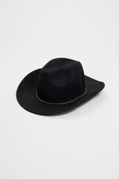 کلاه زنانه سیاه استرادیواریوس ا Kovboy Şapkası