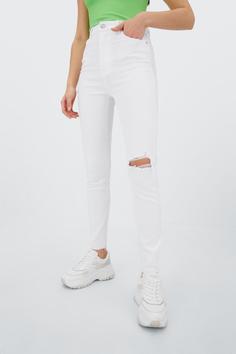 شلوار جین زنانه سفید برند stradivarius ا Süper Yüksek Bel Jean