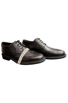 کفش رسمی مردانه سیاه پیر کاردین ا 302383 Deri Klasik Ayakkabı Bağcıklı