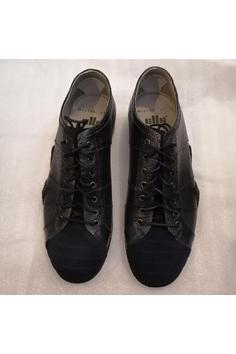 خرید اینترنتی کفش رسمی مردانه سرمه‌ای اله 5573543 ا Uniseks Hakiki Deri Lacivert Antik Bağcıklı Nubuk Kapitone Burun Kaymaz Kauçuk Taban Ayakkabı