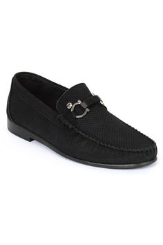 کفش رسمی مردانه سیاه برند pierre cardin ا 2571 Erkek Siyah Nubuk Loafer Ayakkabı