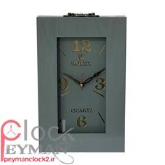 فروش عمده ساعت رومیزی چوبی رولکس کد 21 بسته 10 عددی
