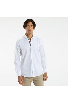 پیراهن آستین بلند مردانه سفید ناتیکا