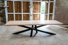 میز ناهارخوری آهن و چوب مینیمال مدل DT201