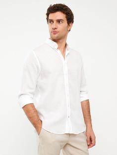 پیراهن آستین بلند مردانه سفید برند SOUTHBLUE