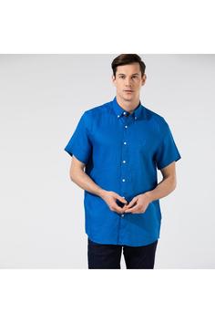 پیراهن آستین کوتاه مردانه آبی ناتیکا