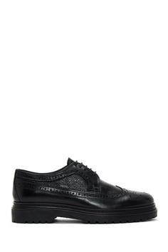 خرید اینترنتی کفش رسمی مردانه سیاه دریمد 22WFD610814 ا Erkek Deri Casual Ayakkabı