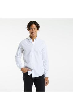 پیراهن آستین بلند مردانه سفید ناتیکا