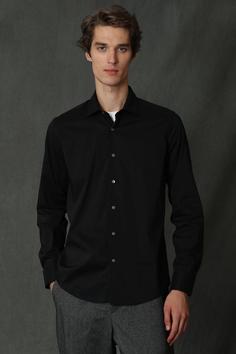 پیراهن آستین بلند مردانه سیاه لوفیان