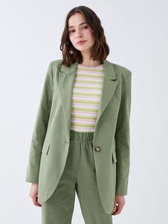 خرید اینترنتی کت زنانه سبز برند XSIDE S3EY41Z8 ا Düz Uzun Kollu Kadın Blazer Ceket