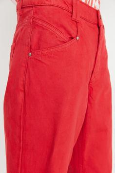 شلوار جین زنانه قرمز برند trendyolmilla