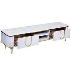میز تلویزیون مدرن چوب مدل m60 رنگ سفید