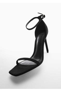 کفش پاشنه دار زنانه سیاه مانگو